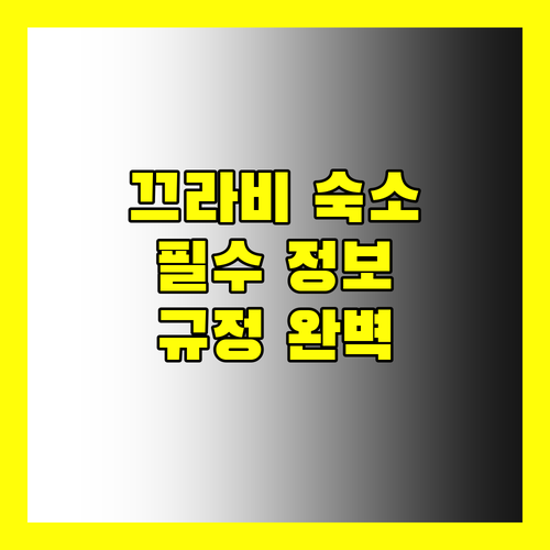 끄라비 여행 필수 정보 숙소 규정 완벽 정리 (체크인, 조식, 반려동물 규정)
