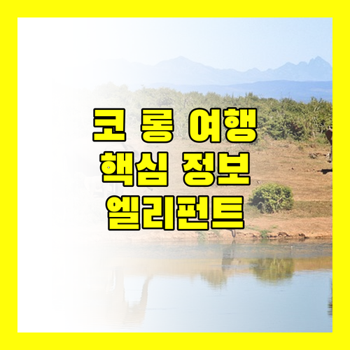 코 롱 여행객 필독! 해피 엘리펀트 방갈로, 이것만 알고 가자!