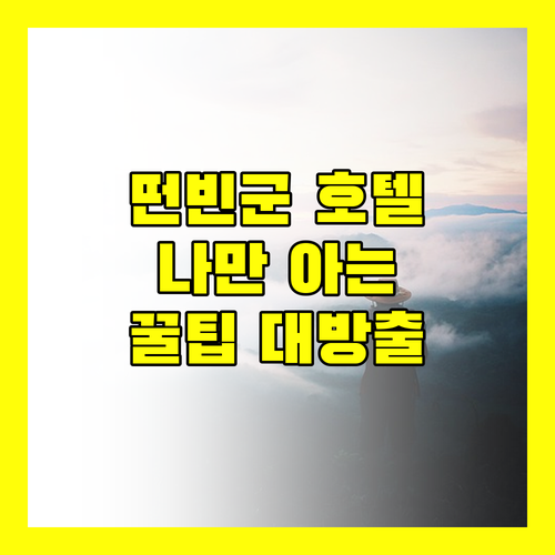 호치민 떤빈군 호텔 추천! 나만 알고 싶은 꿀팁 대방출!