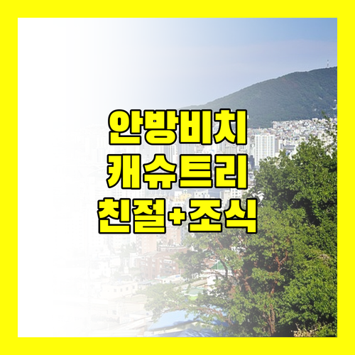 안방 비치 인근 캐슈 트리 방갈로 후기 친절한 서비스와 맛있는 조식