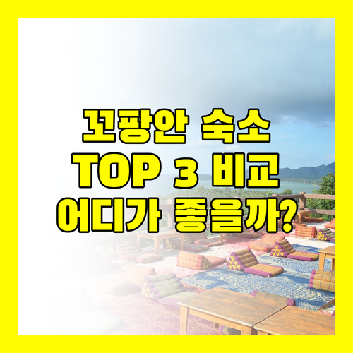꼬팡안 리조트 TOP 3 전격 비교! 바니 골든 샌즈, 팡안 베이쇼어, 선라이즈! 당신의 선택은?