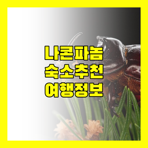 나콘파놈 여행자를 위한 추천 숙소 정보