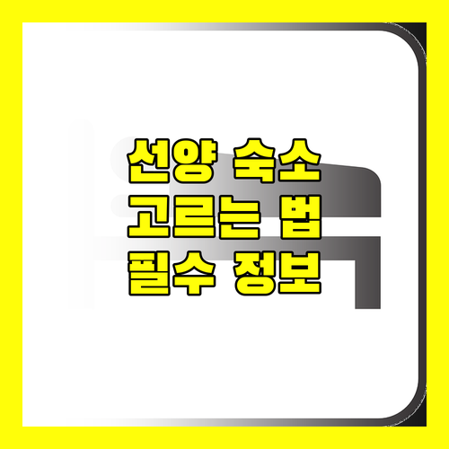 솔직 후기! 선양 숙소 선택? 이것만 알면 실패는 없다!
