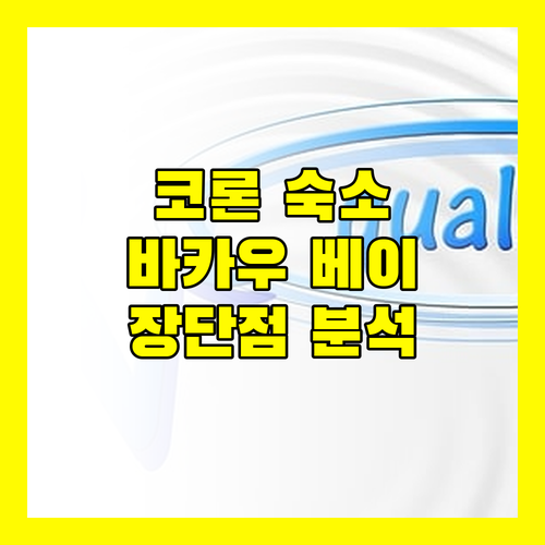 코론 여행객 필독 바카우 베이 리조트 코론 숙박 후기 장점과 단점 완벽 분석