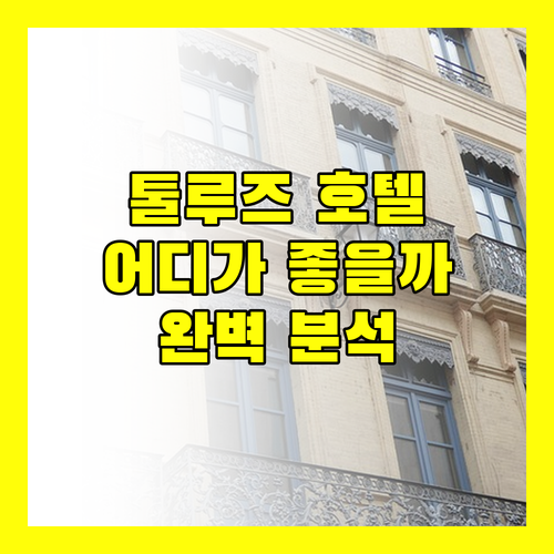 툴루즈 중심가 호텔 완벽 분석 이비스 스타일 & 호텔 Soclo 어디가 좋을까