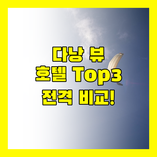 다낭 뷰 맛집 호텔 Top 3 전격 비교 포 포인츠 vs 힐튼 vs 보코