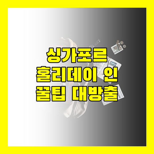 싱가포르 홀리데이 인, 이것만 알면 후회는 없다!