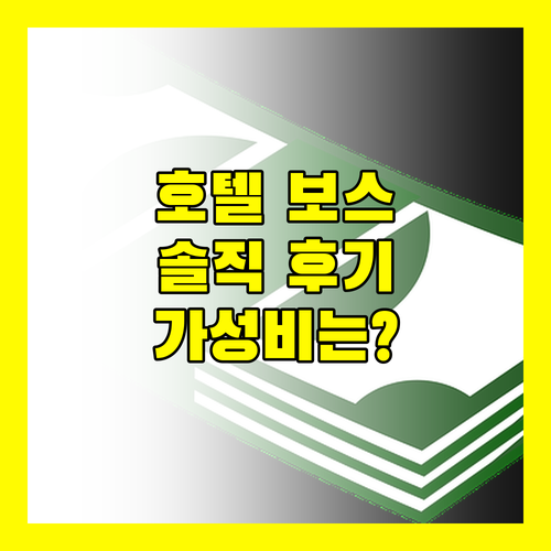 호텔 보스 싱가포르 솔직 후기 가성비는 최고 근데 냄새와 벌레는?