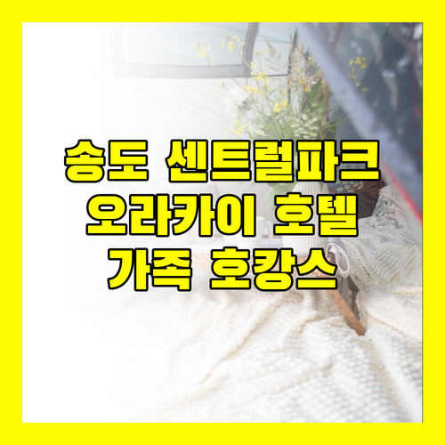 송도 센트럴파크 뷰 만끽! 오라카이 호텔에서 가족 호캉스를 즐겨보세요!